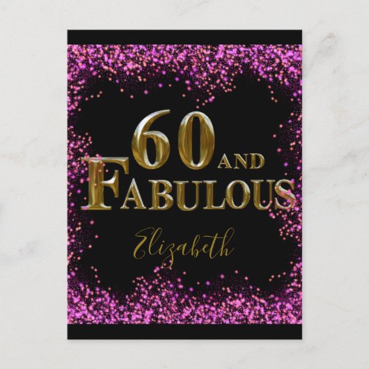 60. Geburtstag Postkarte (Vorderseite)