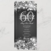 60. Geburtstag Programm Glam Lights Silver mit Men (Vorne/Hinten)