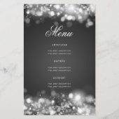 60. Geburtstag Programm Glam Lights Silver mit Men (Rückseite)