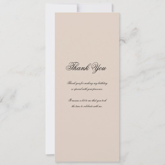 60. Geburtstag Programm Gold Danke Champagne (Rückseite)