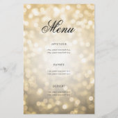 60. Geburtstag Programm Lights Gold mit Menü (Hinten)