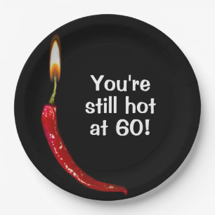 60. Geburtstag Red Hot Pepper Pappteller