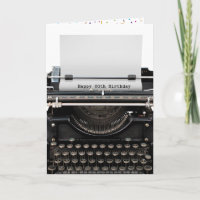60. Geburtstag Retro Schreibmaschine