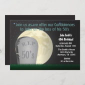 60. Geburtstag RIP 50er Einladung (Vorne/Hinten)