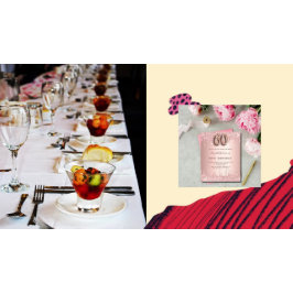 60. Geburtstag Rose Gold Glitzer Einladung Flyer