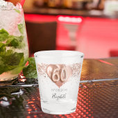 60. Geburtstag Rose Goldballons Name Schnapsglas