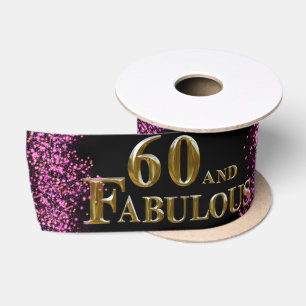 60. Geburtstag Satinband