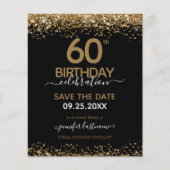 60. Geburtstag Save the Date Einladung (Vorderseite)