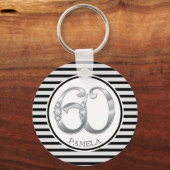 60. Geburtstag Schlüsselanhänger (Vorderseite)