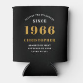 60. Geburtstag Schwarzes Gold mit Foto Dosenkühler (Vorderseite)