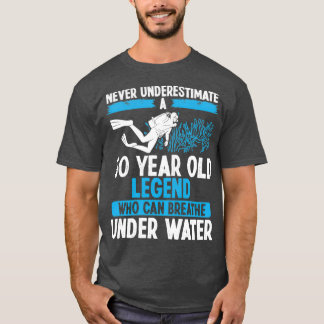 60 Geburtstag Scuba Diving Breathe 60 Jahre alt T-Shirt
