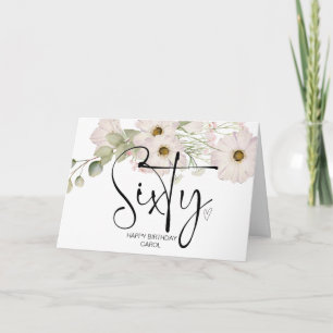 60. Geburtstag Sechzigster Geburtstag für Freunde Karte