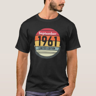 60. Geburtstag September 1961 Vintag Retro Women T-Shirt