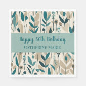 60. Geburtstag Serviette (Vorderseite)