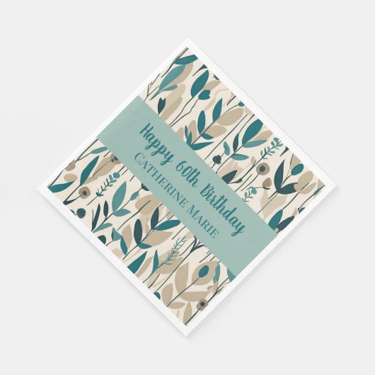 60. Geburtstag Serviette (Ecke)