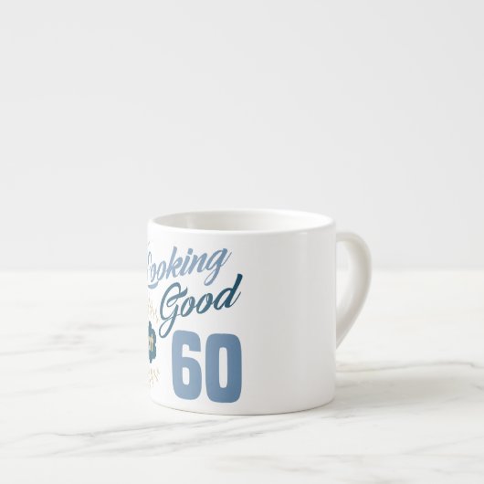 60. Geburtstag sieht gut aus Espressotasse (Vorderseite Rechts)