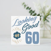 60. Geburtstag sieht gut aus Karte (Stehend Vorderseite)