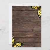 60. Geburtstag Sonnenblumen Einladung (Rückseite)
