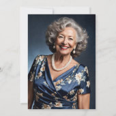 60. Geburtstag Sonnenblumen Foto Einladung (Rückseite)