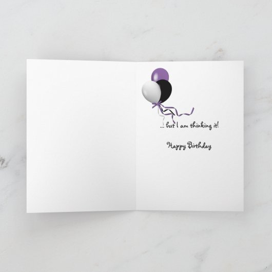 60. Geburtstag Spaß Karte (Innenseite)