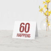 60. Geburtstag Spaß Karte (Gelbe Blume)