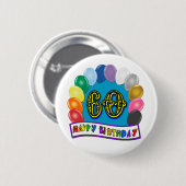 60. Geburtstag steigt alles- Gute zum Button (Vorne & Hinten)