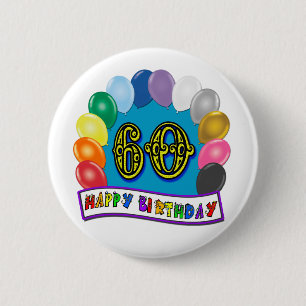 60. Geburtstag steigt alles- Gute zum Button
