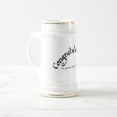 60. Geburtstag Stein Bierglas (Vorderseite Links)