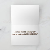 **60. GEBURTSTAG** TEILEN SIE DIE NACHRICHTEN & GL KARTE (Innenseite)