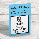 60. Geburtstag über dem Hügel Personalisiert Karte<br><div class="desc">Jubiläumsfeier und mit dieser Vintagen Retro-Geburtstagskarte mit dem "Over the Hill"-Flair. Einfache Anpassung mit der bereitgestellten Vorlage. Feiern Sie einen besonderen 60. Geburtstag mit einer personalisierten Karte, die garantiert Ihr Lieben zum Lächeln bringt! Diese lustige Karte aus Zazzle zeigt ein Thema über dem Hügel, mit einer humorvollen Botschaft und einem...</div>
