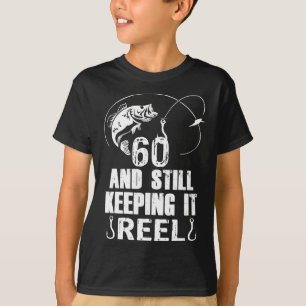 60. Geburtstag und immer noch richtig Angel-Fische T-Shirt