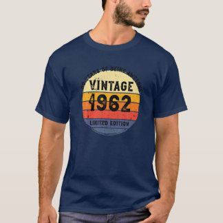 60. Geburtstag Vintag 1962 T-Shirts 60 Jahre alt
