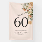 60. Geburtstag Vintag Banner (Vertikal)