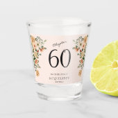 60. Geburtstag Vintag Schnapsglas (Vorderseite)
