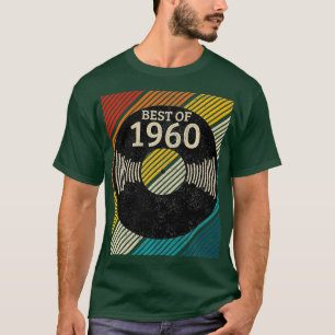 60. Geburtstag Vintage 1960 Vinyl-Schallplatte DJ- T-Shirt