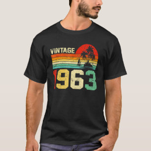 60. Geburtstag Vintage 1963 Retro Männer Frauen 60 T-Shirt
