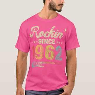 60. Geburtstag Vintage Gitarre Rockin Seit 1962 Gu T-Shirt