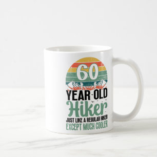 60. Geburtstag Wanderer Berg 60 Jahre alt Wandern Kaffeetasse