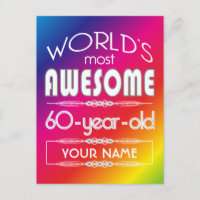 60. Geburtstag Welten Beste Fabelous Regenbogen