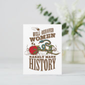 60. Geburtstag - Wilde Frauen machen Geschichte Einladung (Stehend Vorderseite)