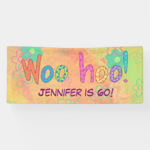 60. Geburtstag WooHoo Name Personalisierter Banner