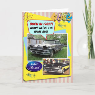 60. Geburtstag! Wow, genauso alt wie dieser Chevy Karte