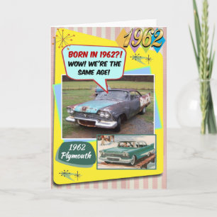 60. Geburtstag! Wow, genauso alt wie dieser Chevy Karte