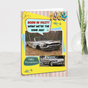 60. Geburtstag! Wow, genauso alt wie dieser Chevy Karte