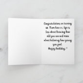 **60. GEBURTSTAG** WÜNSCHT SICH NACH EINEM SCHÖNEN KARTE (Innenseite)