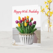 **60. GEBURTSTAG** WÜNSCHT SICH NACH EINEM SCHÖNEN KARTE (Gelbe Blume)