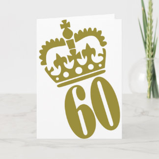 60. Geburtstag - Zahl - 60 Karte