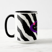 60. Geburtstag Zebra Fur Print Tasse (Links)