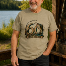 60. Geburtstags-Angler-Shirt Angler seit 1966