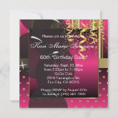 60. Geburtstags-Bash-Party Einladung (Rückseite)